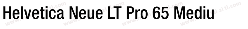 Helvetica Neue LT Pro 65 Medium字体转换